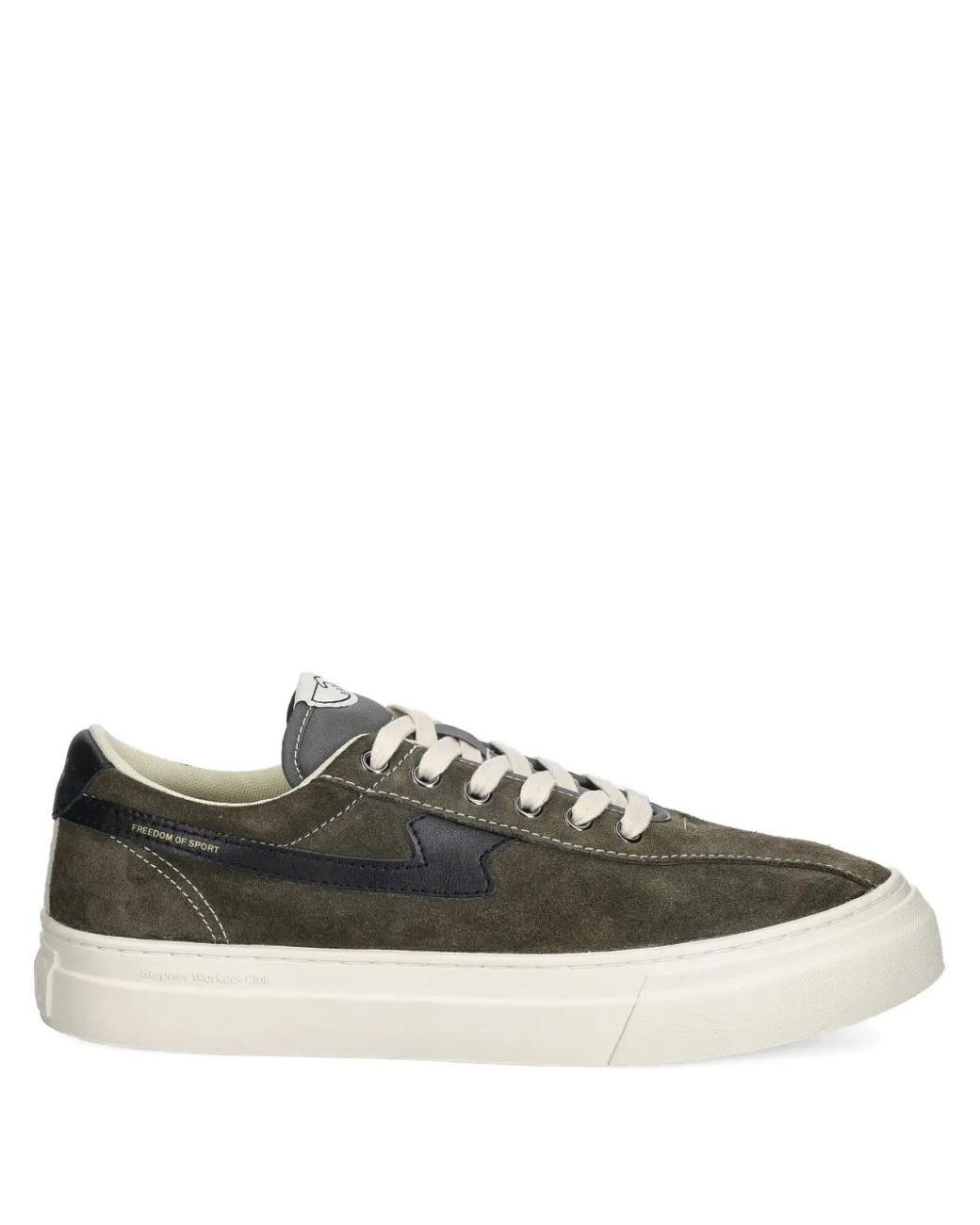 Stepney Workers Club Black Dellow Leather Sneakers for men