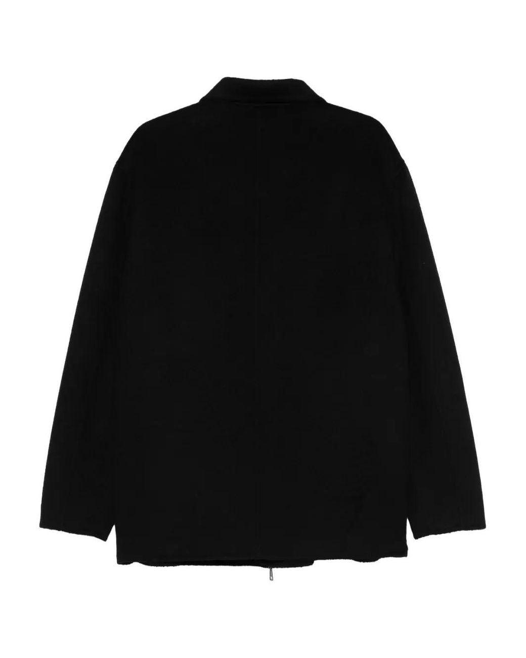 Grayed Black Zip-Up Jacket for men