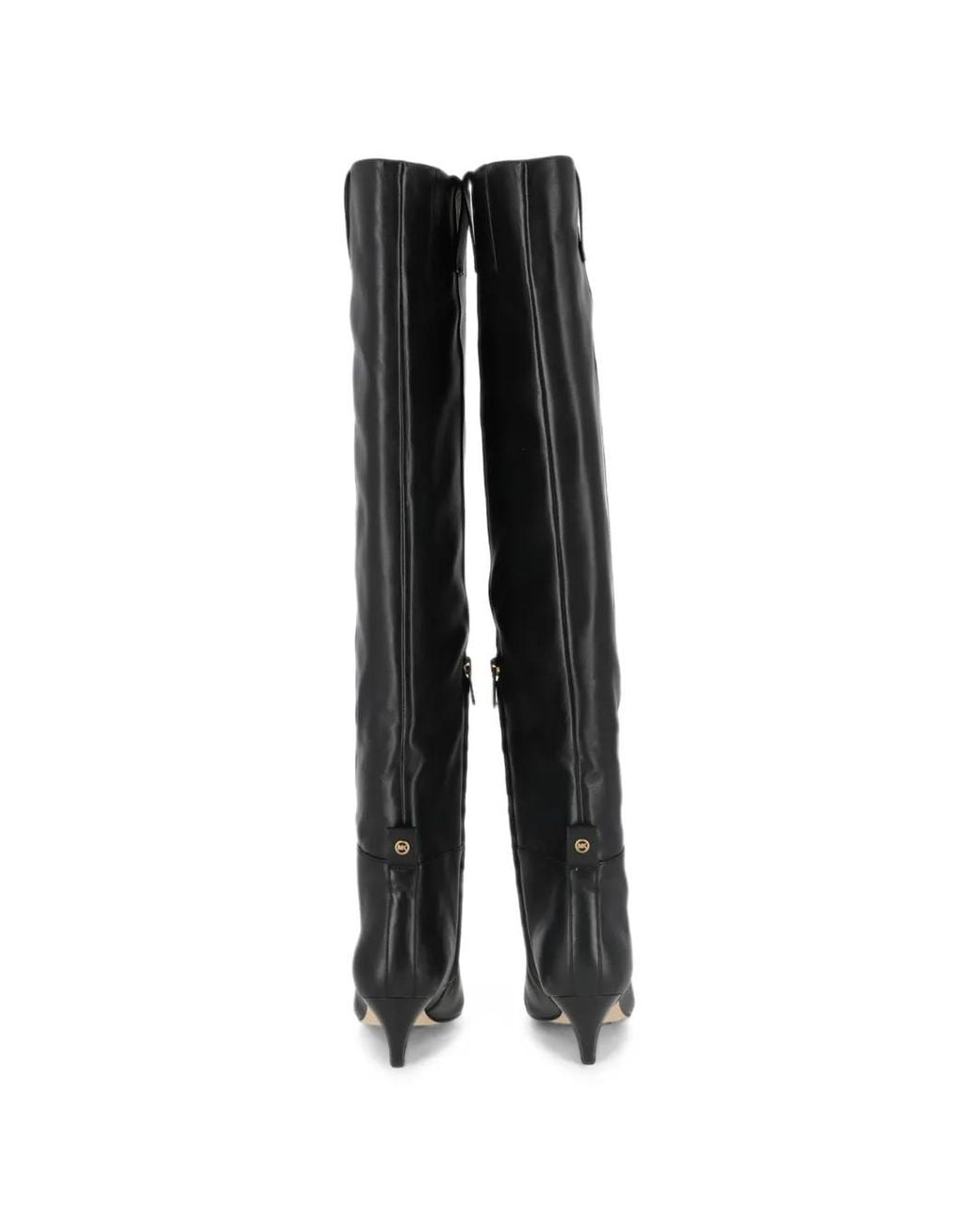 Michael Kors Black Daniela Leather Boots