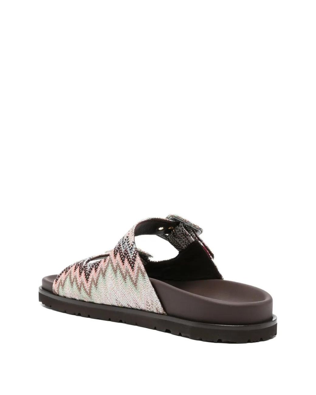 Missoni White Clea Zigzag Buckle-Fastening Sandals