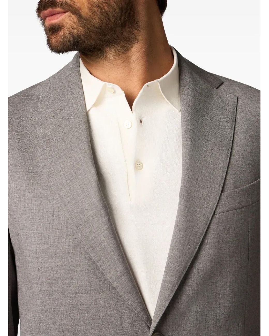 Brooks Brothers Gray Virgin-Wool Blazer for men