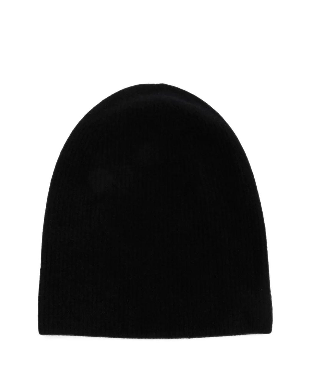 stein Black Fine-Knit Wool Beanie Hat for men