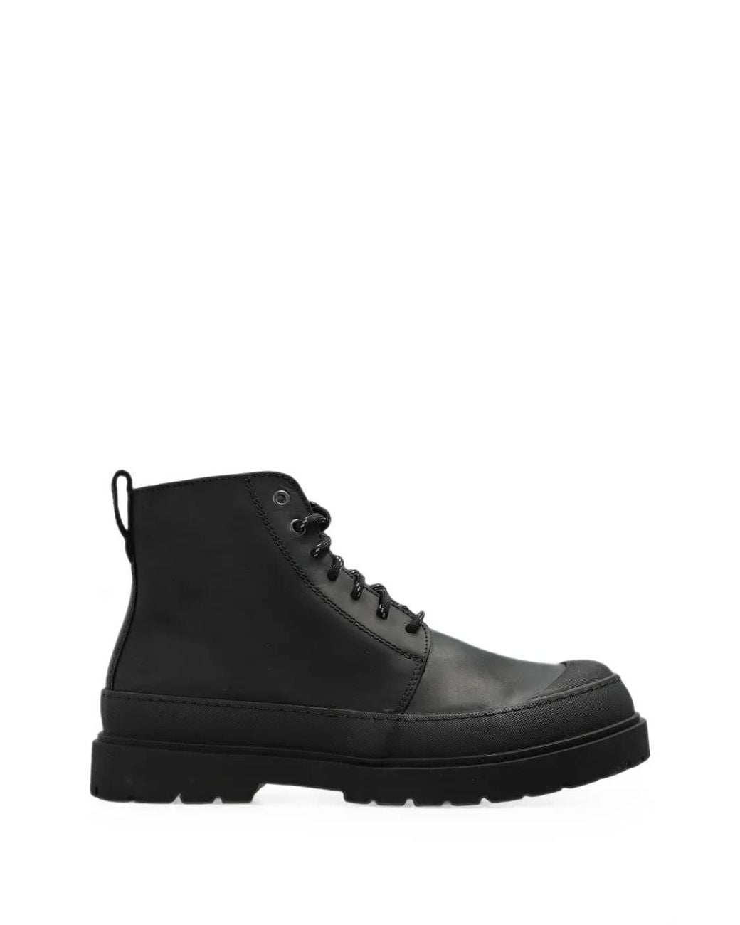 Birkenstock Black Prescott Lace Up Biker Boots for men
