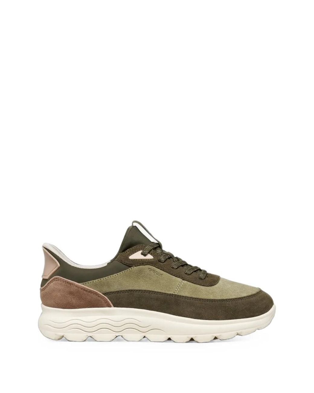 Geox Green Spherica Panelled Sneakers