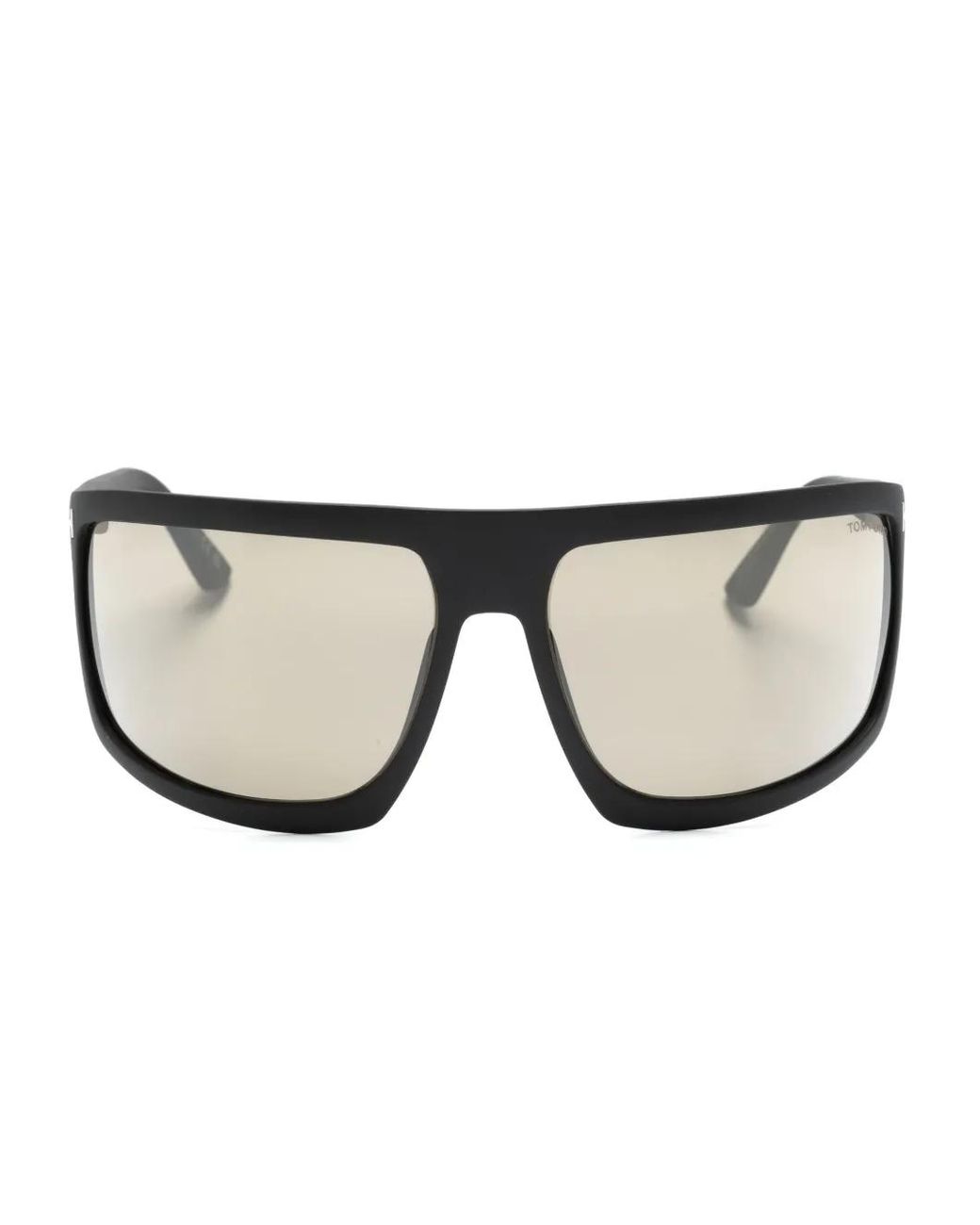 Tom Ford Black Clint Pilot-Frame Sunglasses