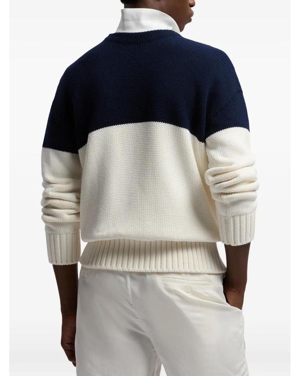 Ralph Block Ralph Lauren Pull À Col Ras De Cou Et Design Colour Block in Blue for ...