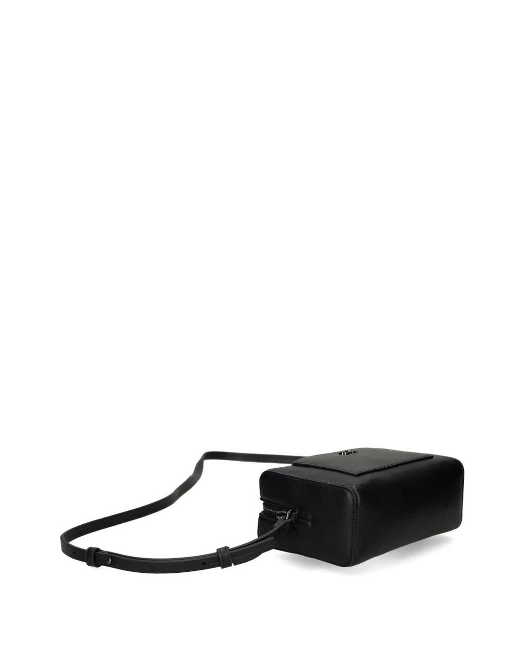 Calvin Klein Black Logo-Lettering Crossbody Bag