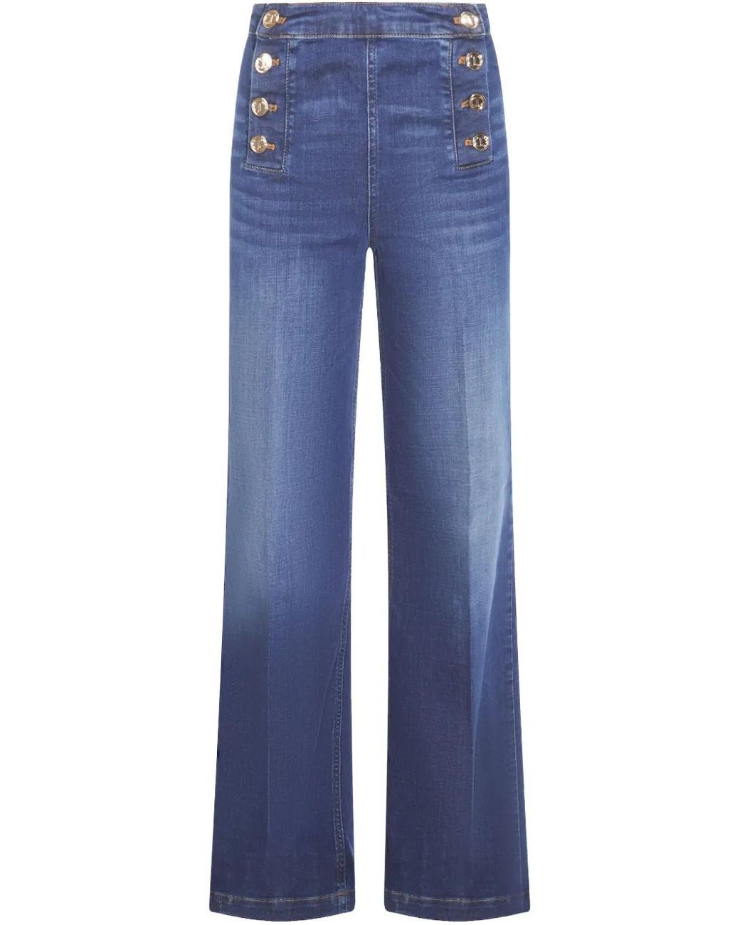 Twinset Blue Straight-Leg Jeans