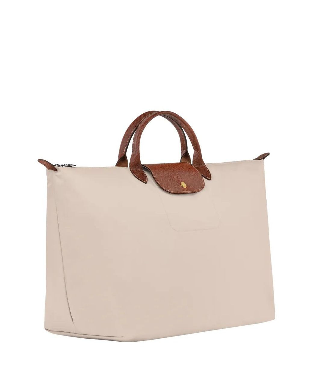 Longchamp Natural Large Le Pliage Travel Bag