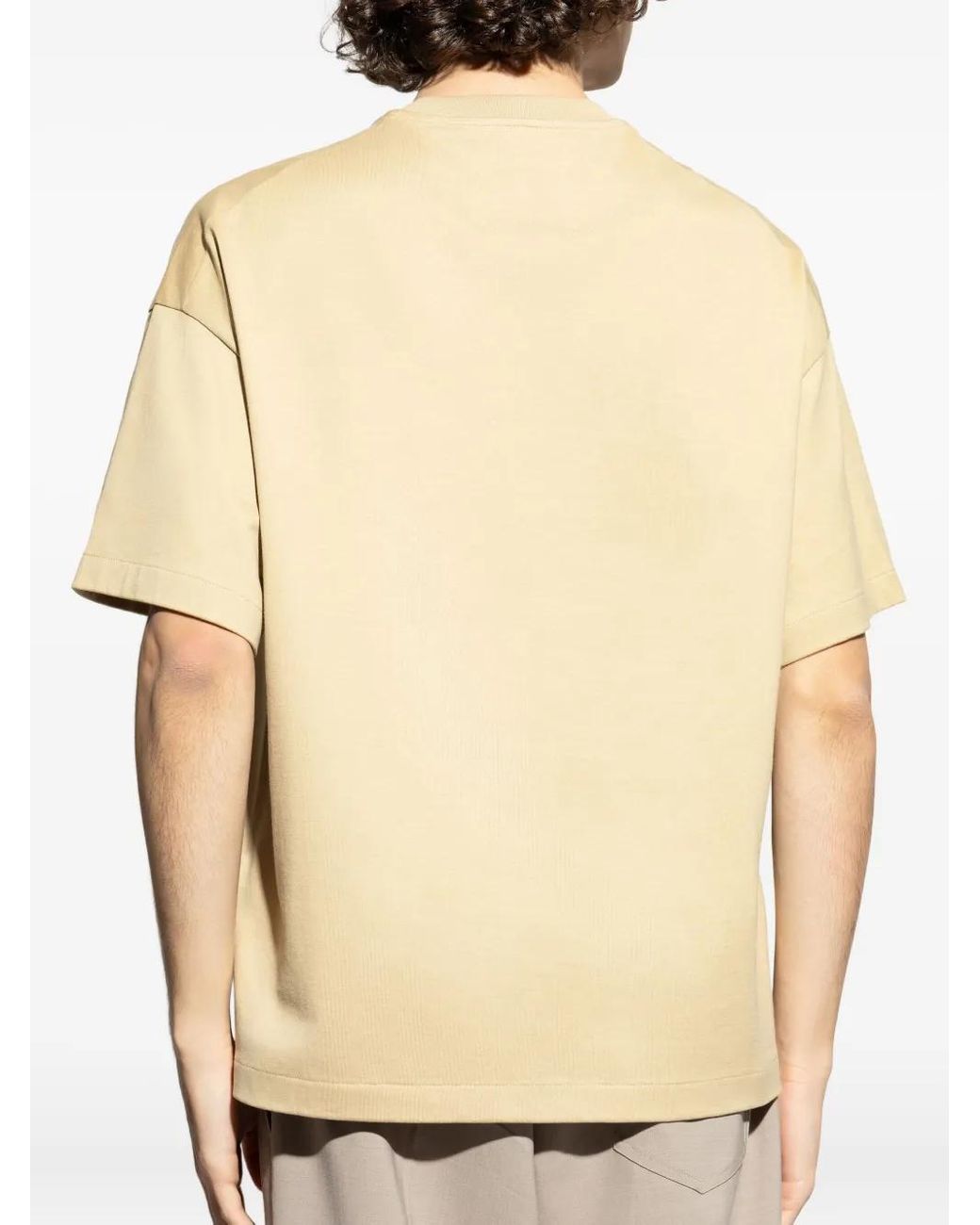 Jil Sander Natural Logo-Print T-Shirt for men