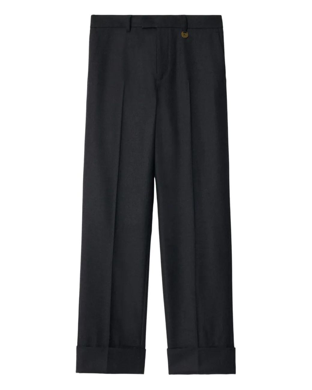 Pantaloni Con Risvolto di Burberry in Blue da Uomo