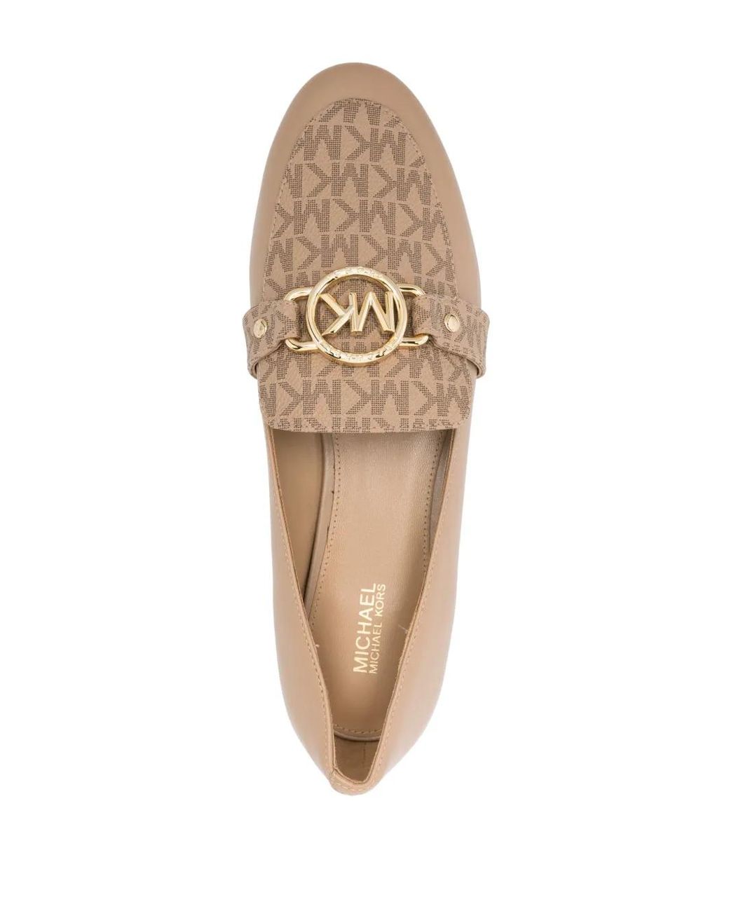 MICHAEL Michael Kors Natural Rory Leather Loafers