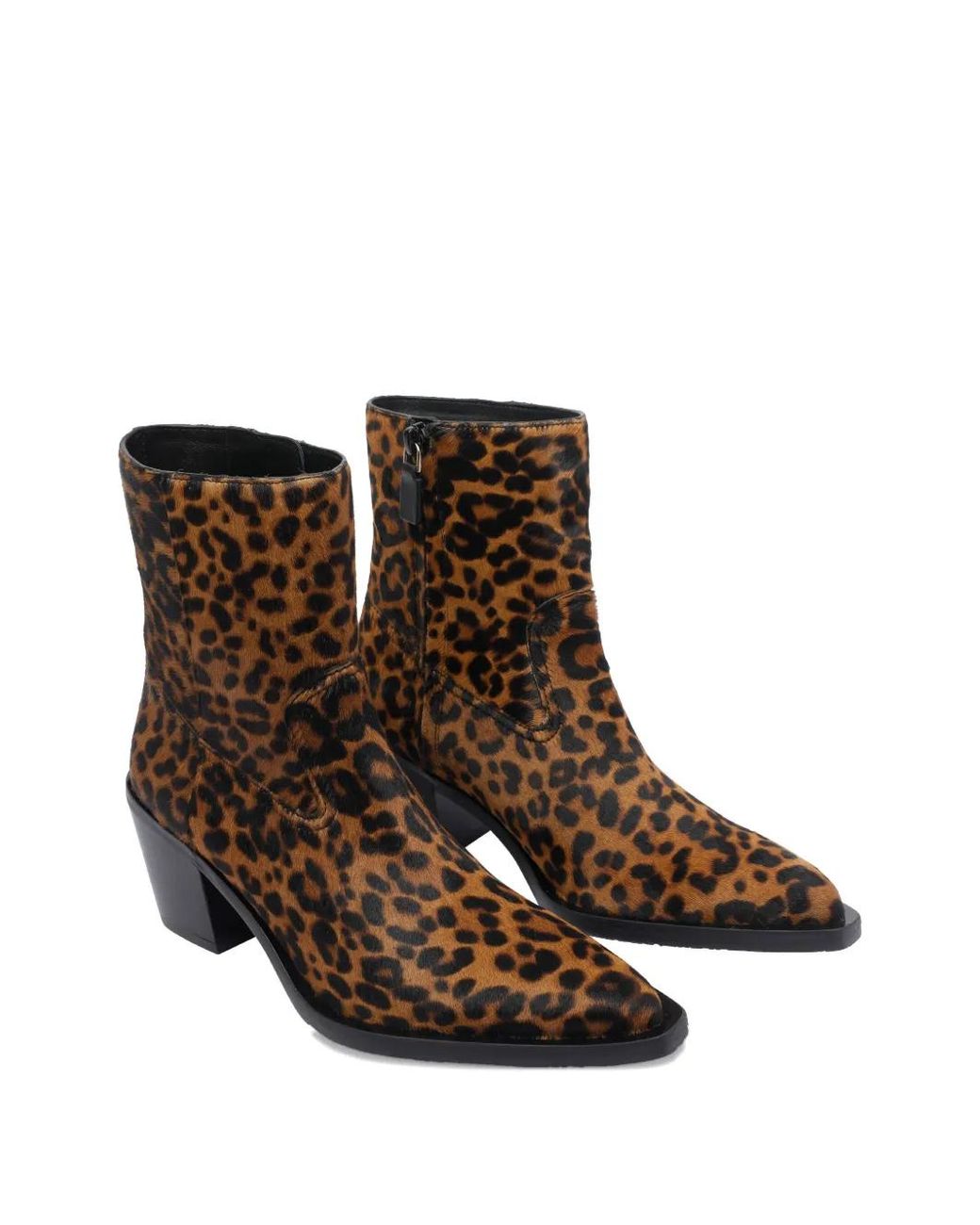 Stuart Weitzman Brown 70Mm Leopard-Print Ankle Boots