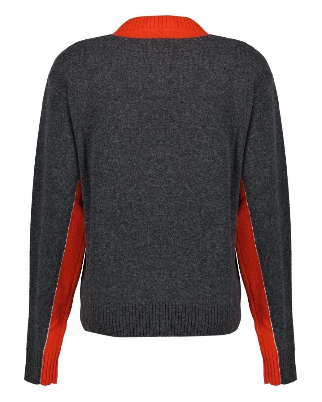 Rabanne Gray Two-Tone Sweater