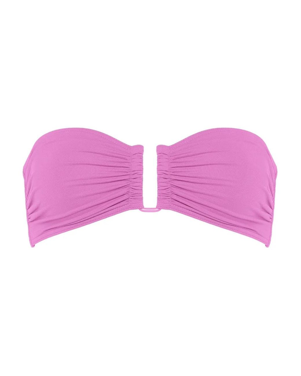 Eres Pink Show Bandeau Bikini Top