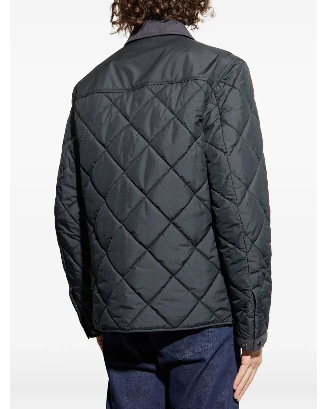 Paul & Shark Gray Diamond-Quilted Jacket for men