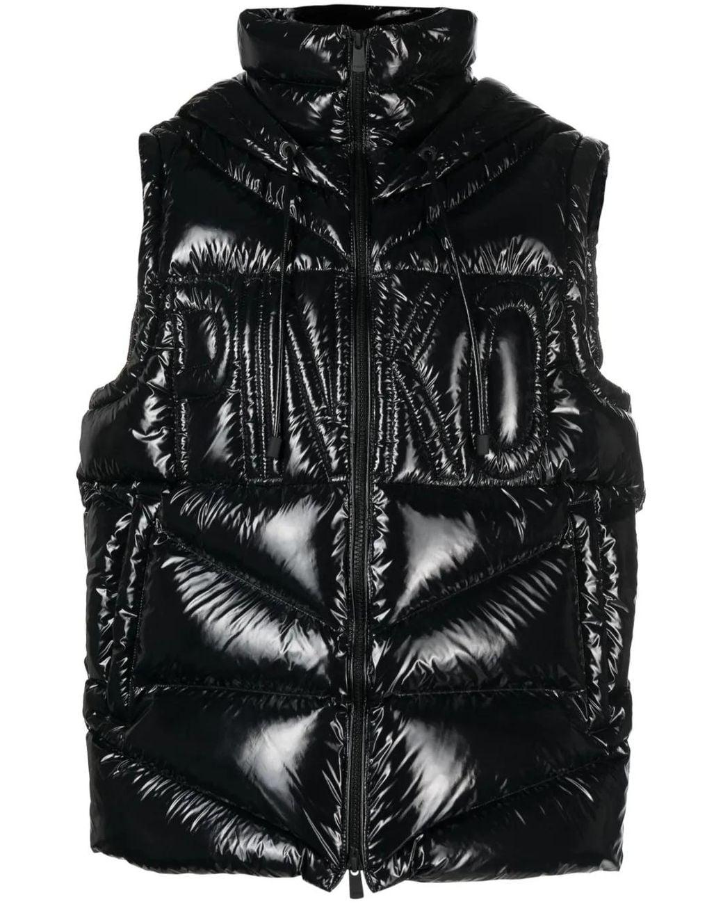 Chaleco Con Logo En Relieve Pinko de color Black
