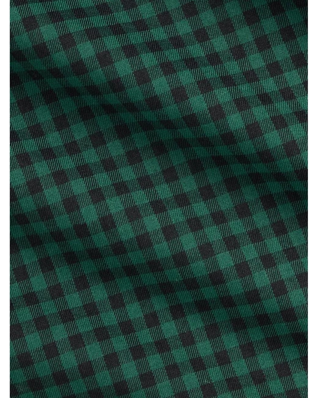 Polo Ralph Lauren Green Gingham-Check Long-Sleeve Shirt for men