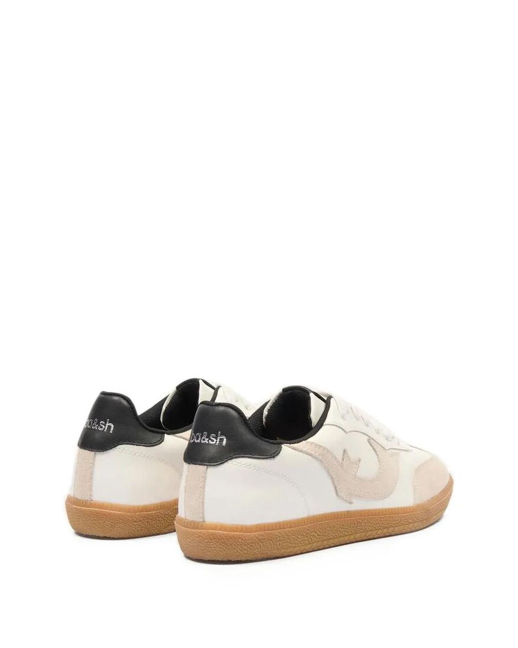 Ba&sh White Crew Suede Sneakers