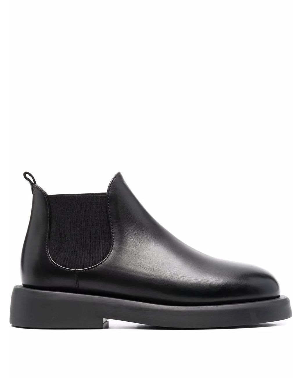 Marsèll Black Gommello Leather Ankle Boots
