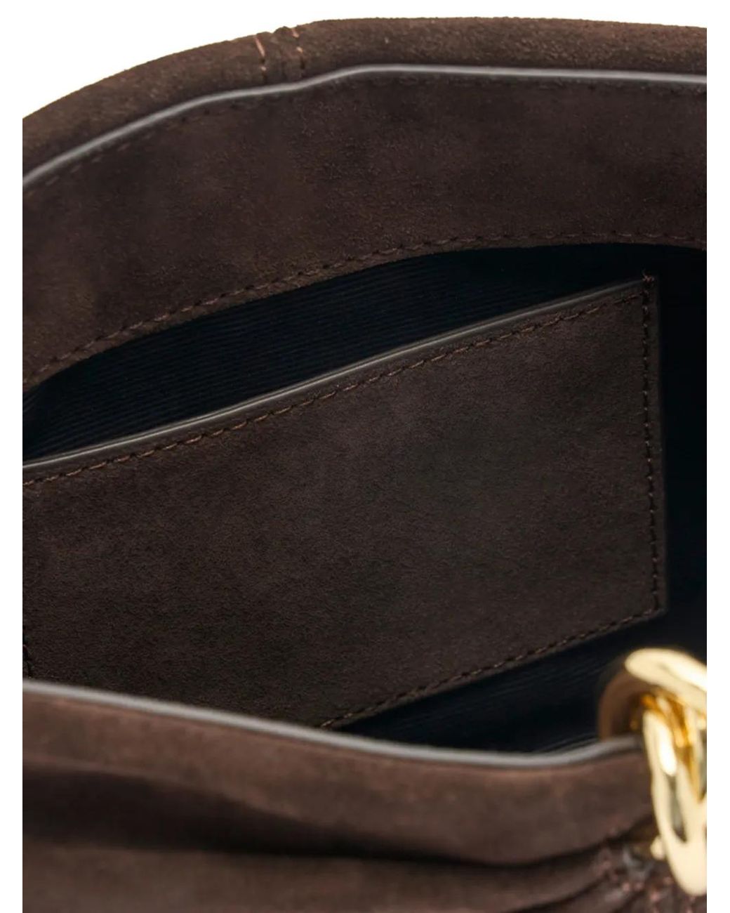 Loeffler Randall Brown Corrine Gathered Clutch Bag