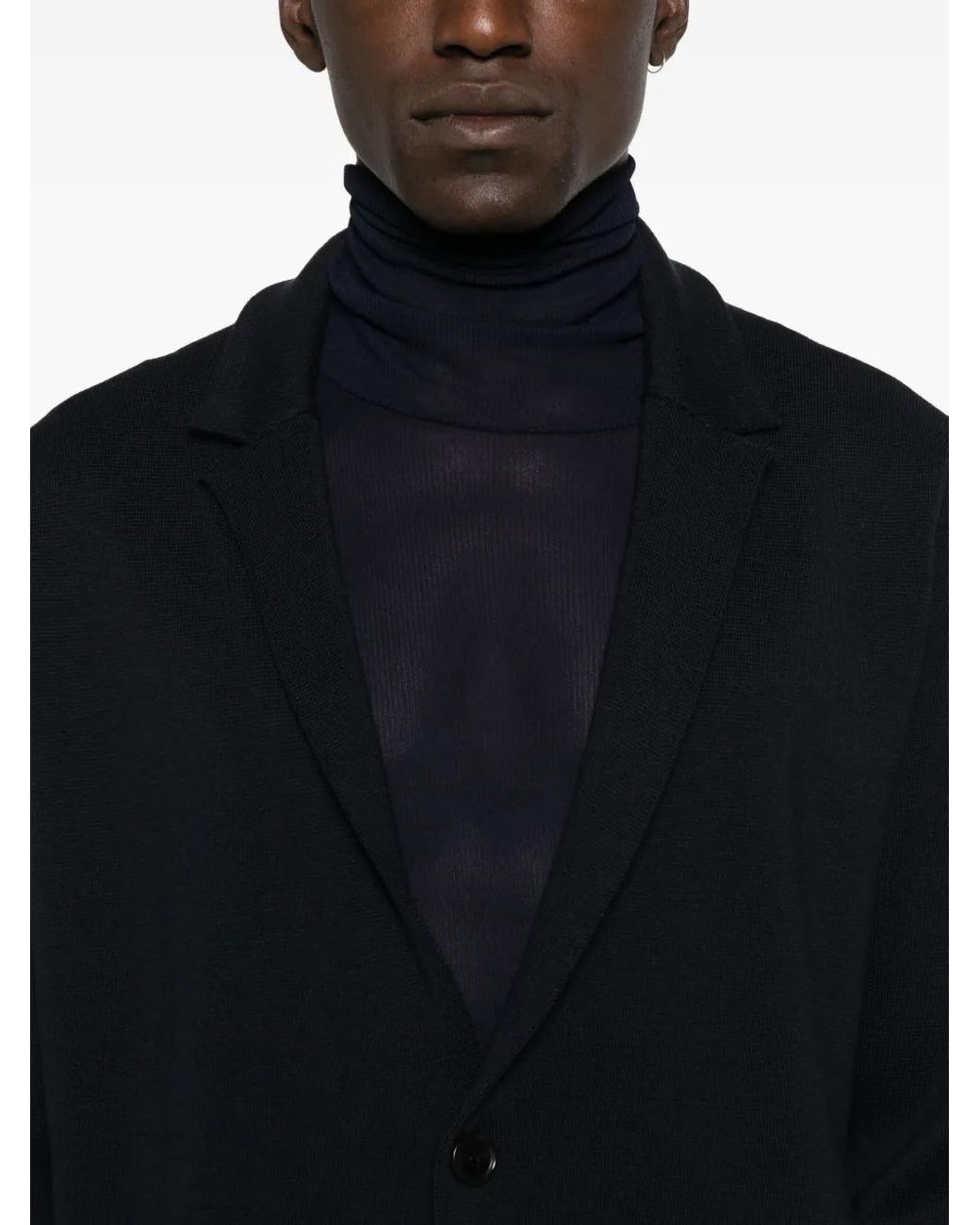 Blazer Con Bolsillo De Parche Roberto Collina de hombre de color Black