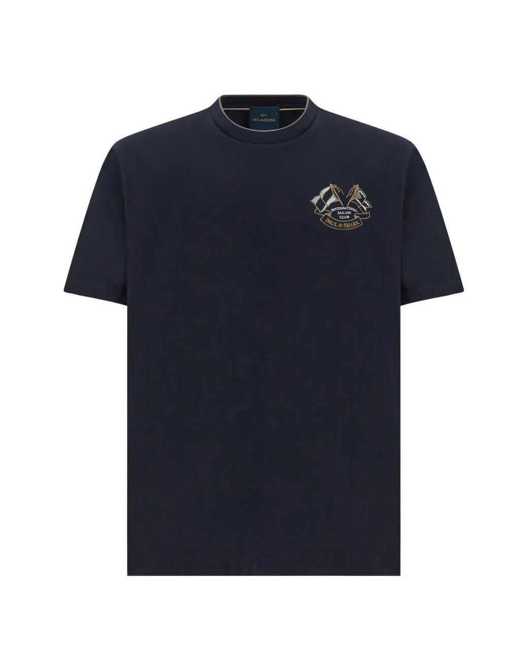 Paul & Shark Blue Cotton T-Shirt for men