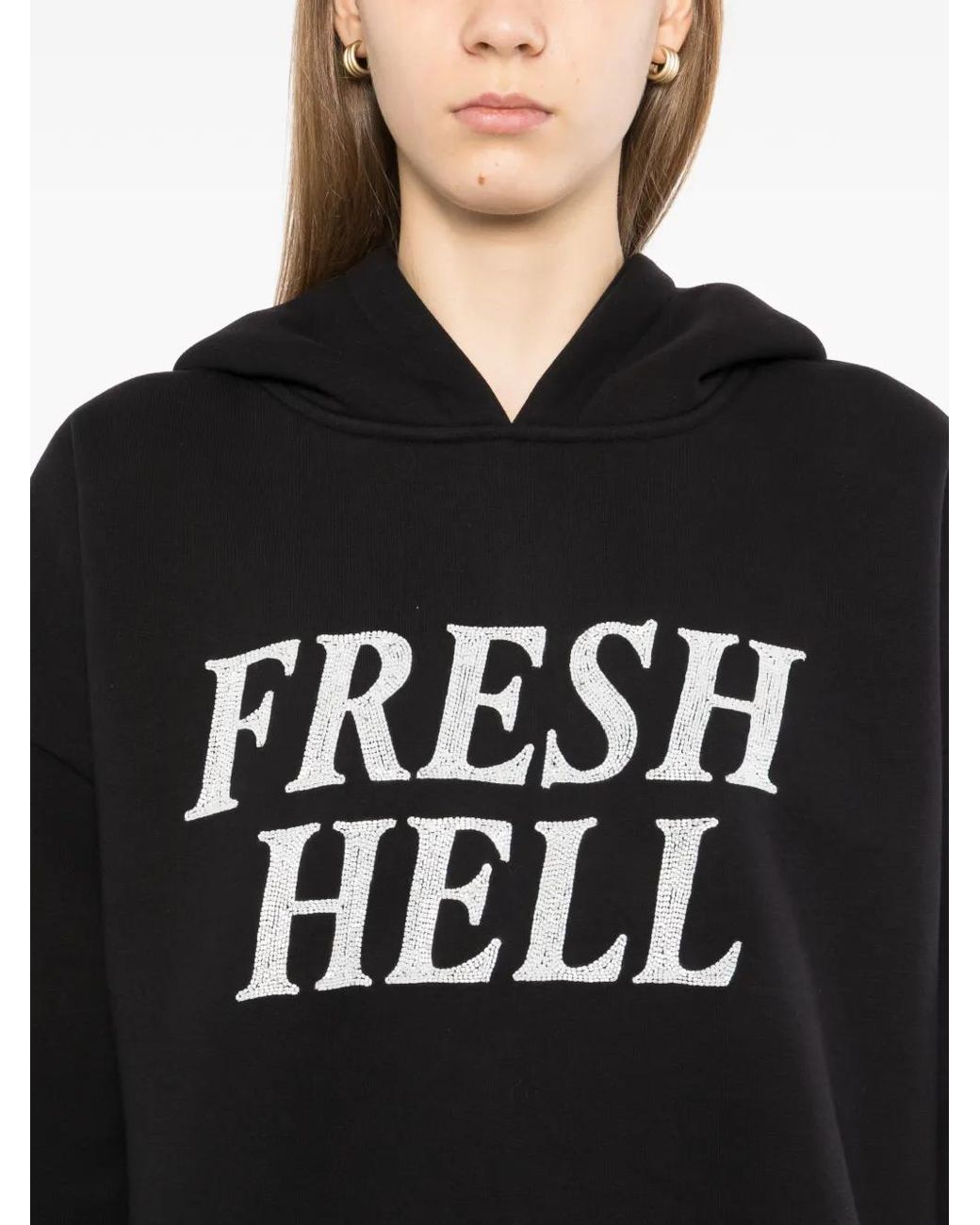 Ashish Black Embellished Hoodie