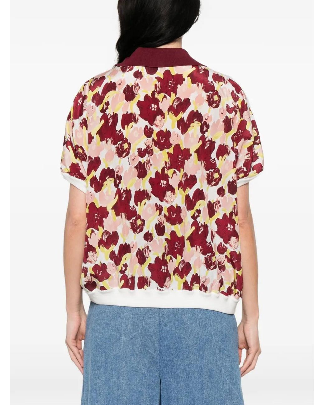 Marni White Floral-Print T-Shirt