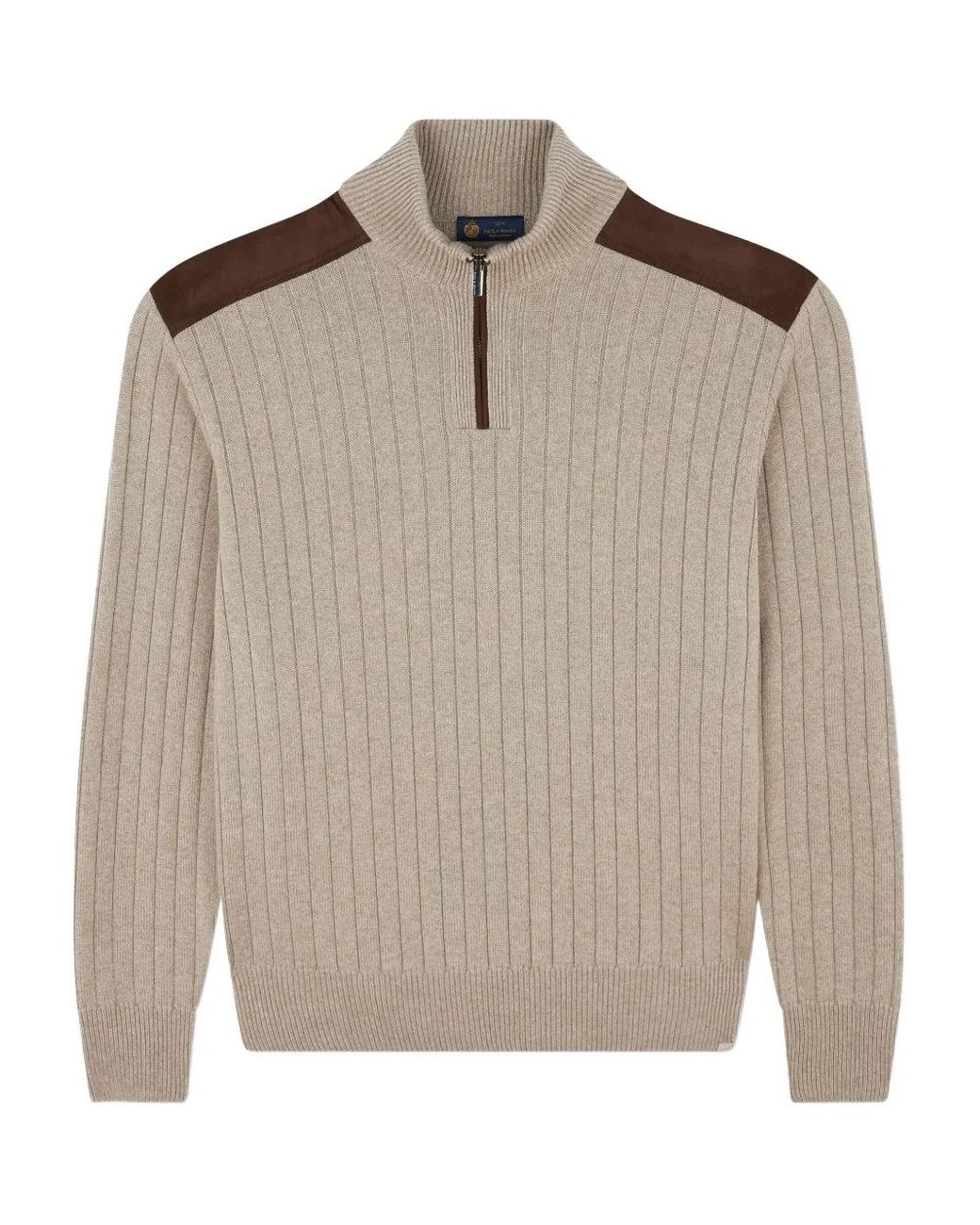 Paul & Shark Natural Half-Zip Sweater for men