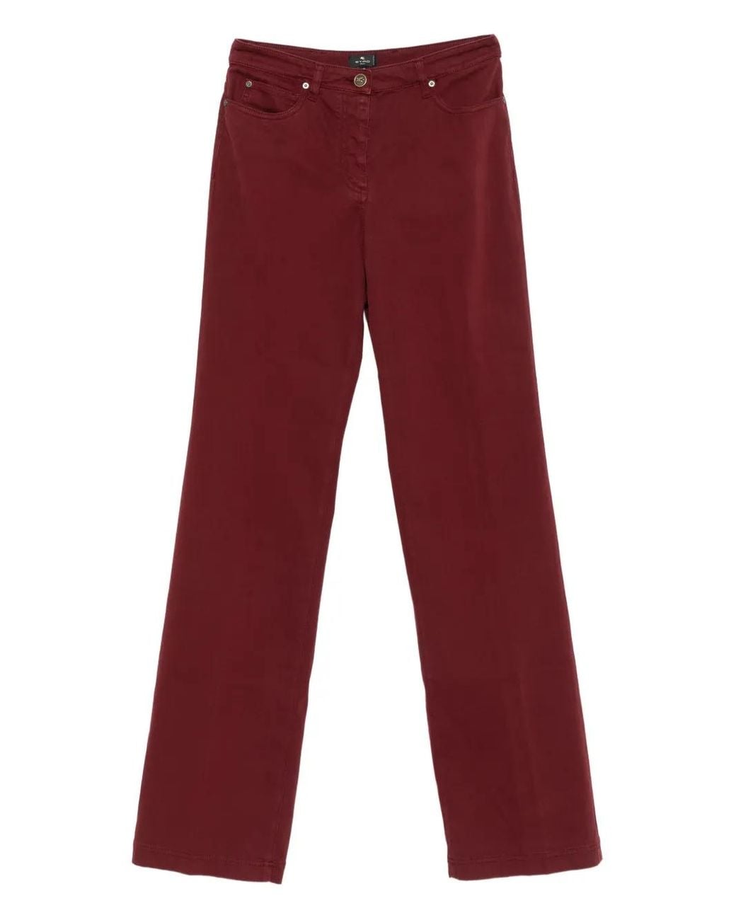 Jean À Poches Multiples Etro en coloris Red