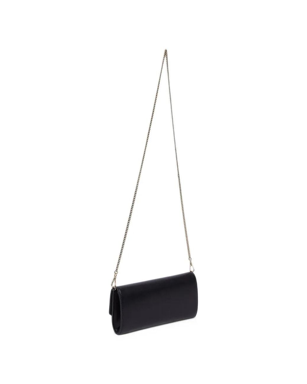 Liu Jo Black Logo-Motif Medium Pouch