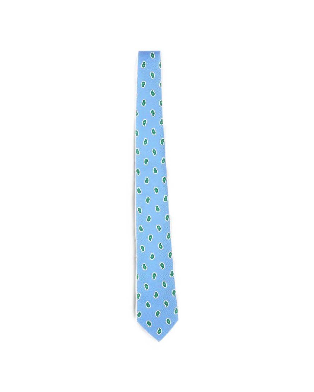 Kiton Blue Paisley-Pattern Tie for men