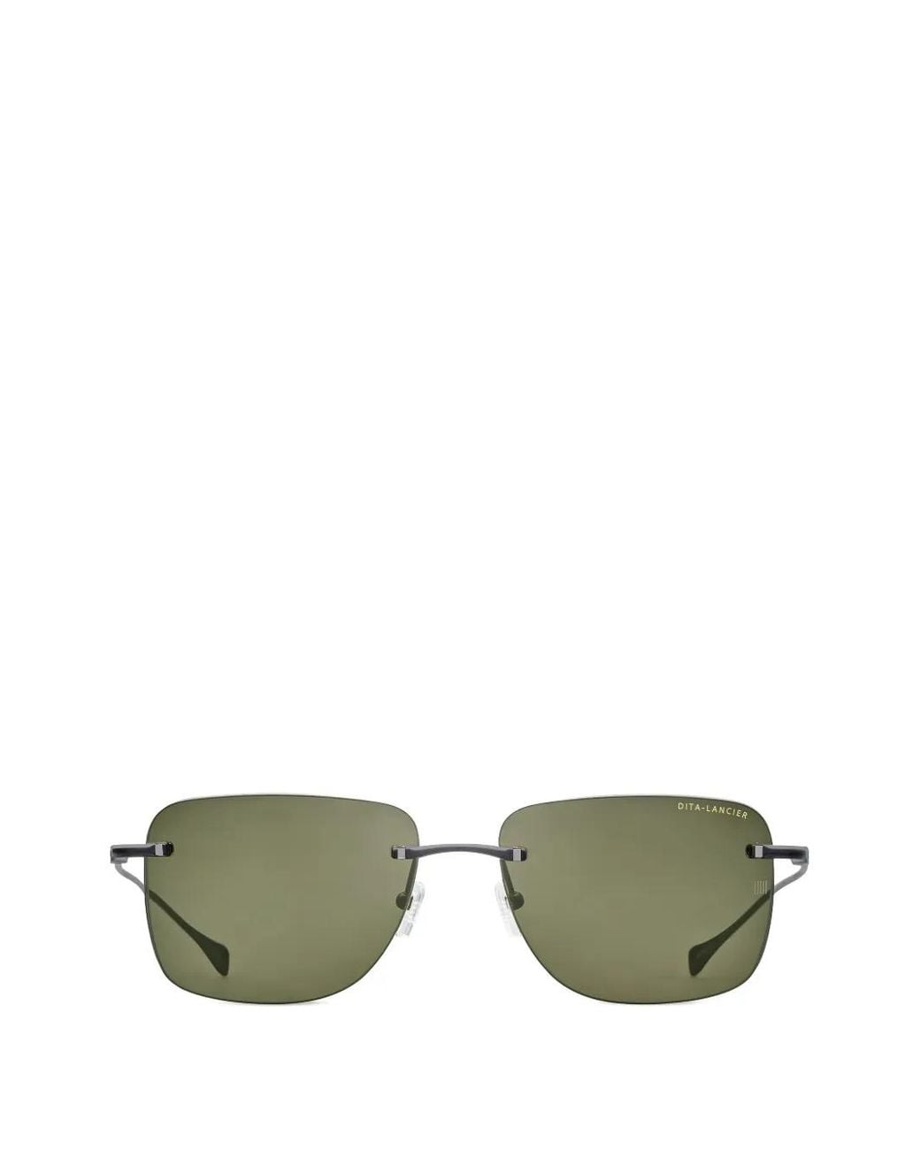 Dita Eyewear Green Lsa-119 Rimless Rectangle-Frame Sunglasses