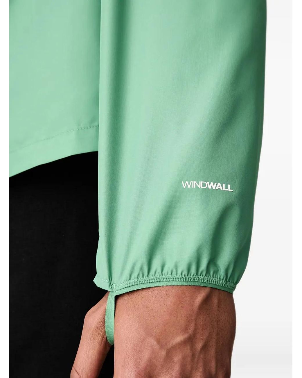 The North Face Green Fontanales Logo-Print Windbreaker Jacket for men
