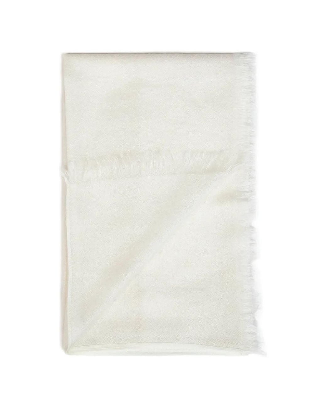 Sciarpa Con Frange di Brunello Cucinelli in White