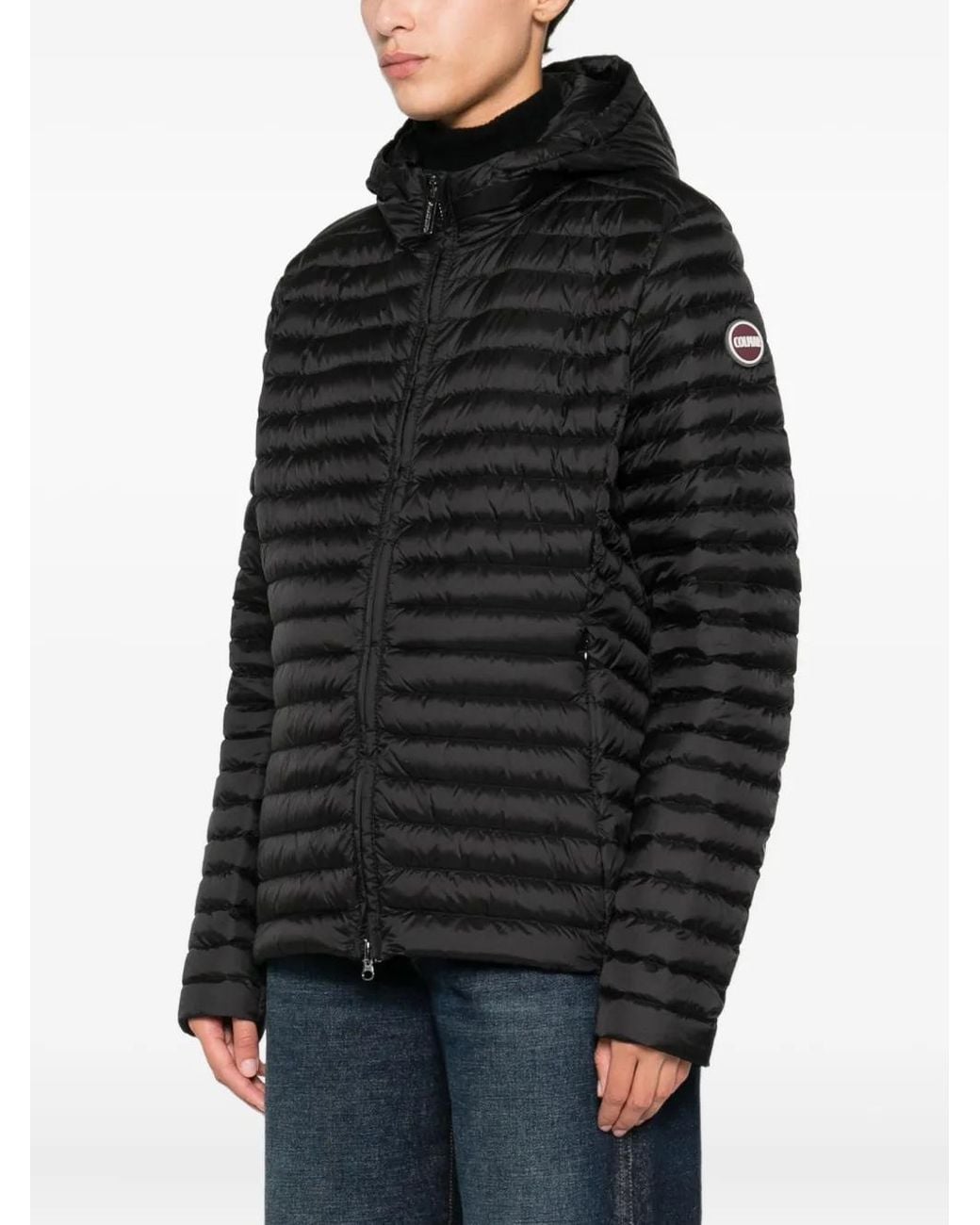Colmar Black Quilted Hooded Jacket