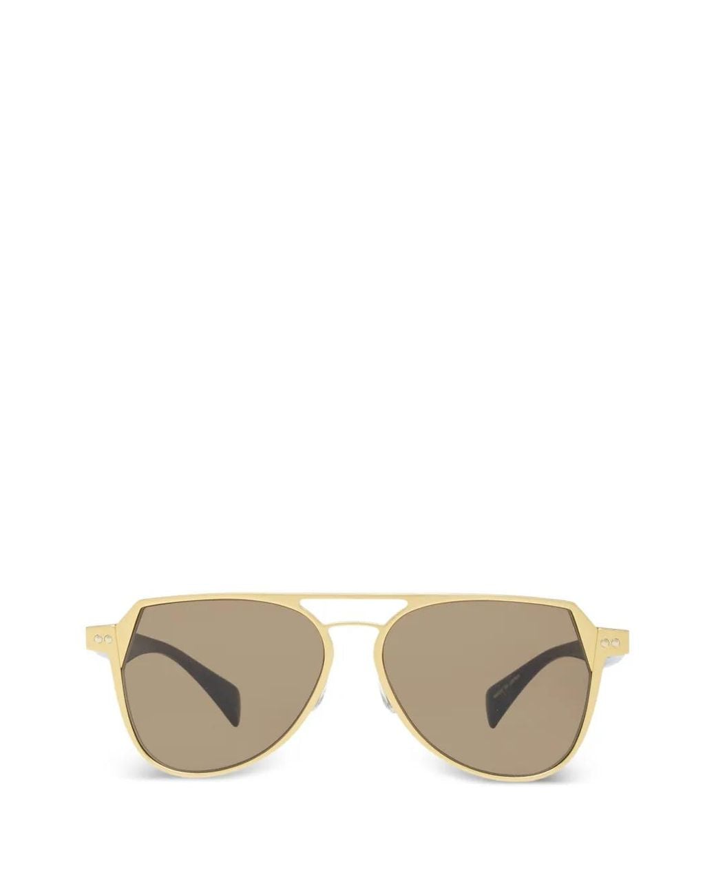 Discord Yohji Yamamoto Natural Double-Bridge Pilot-Frame Sunglasses for men