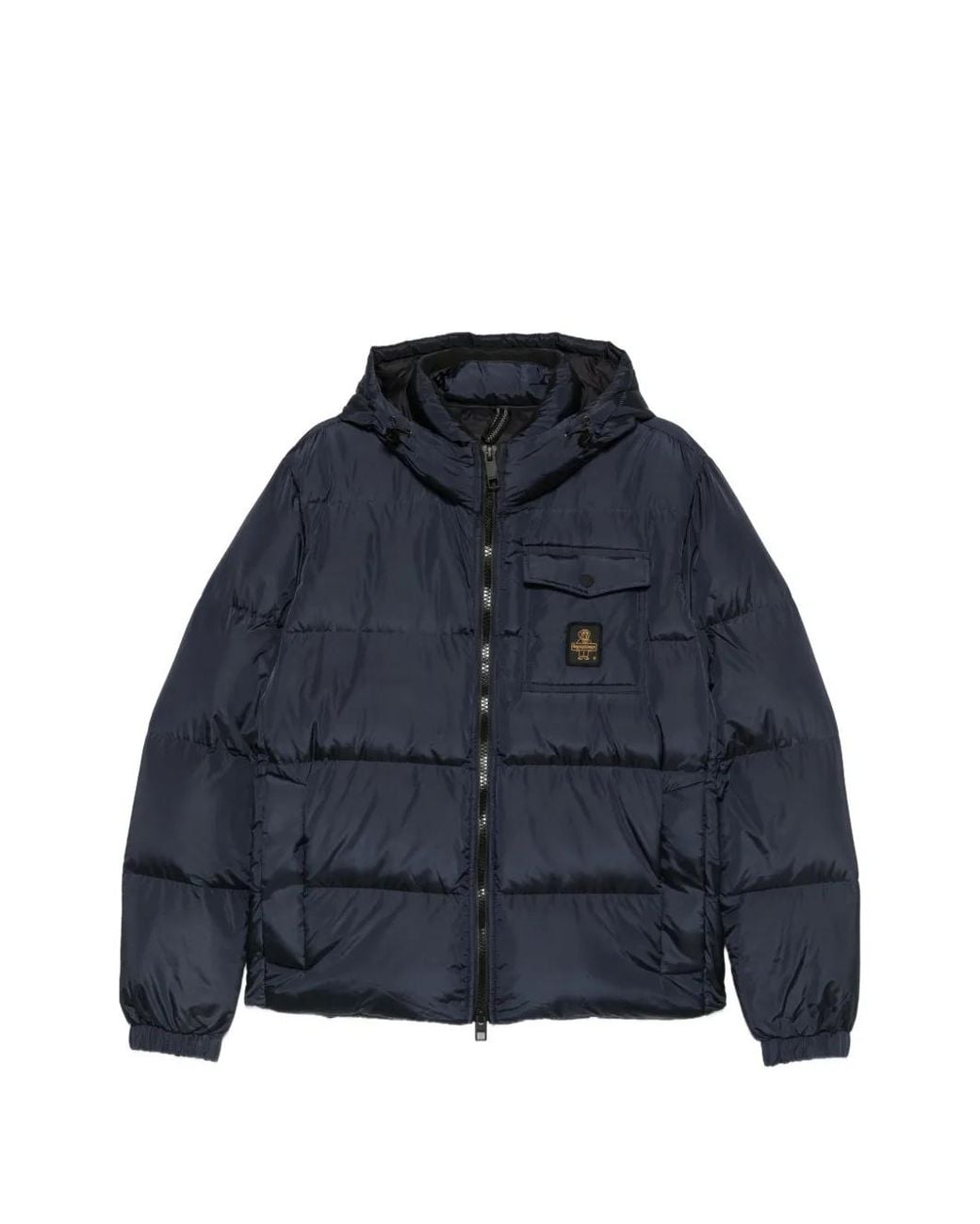 Refrigiwear Blue Quilted Hooded Jacket for men