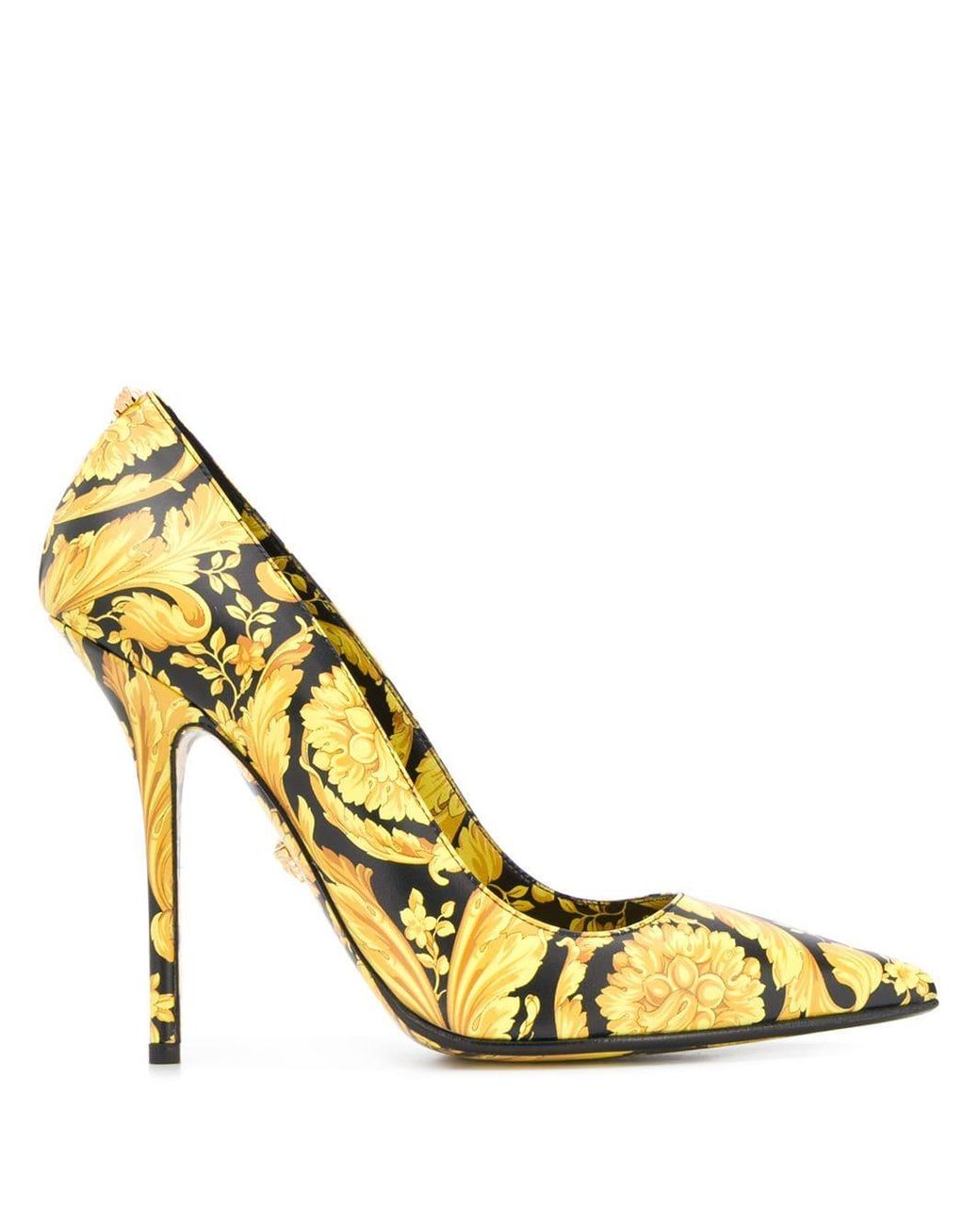 versace platform heels yellow