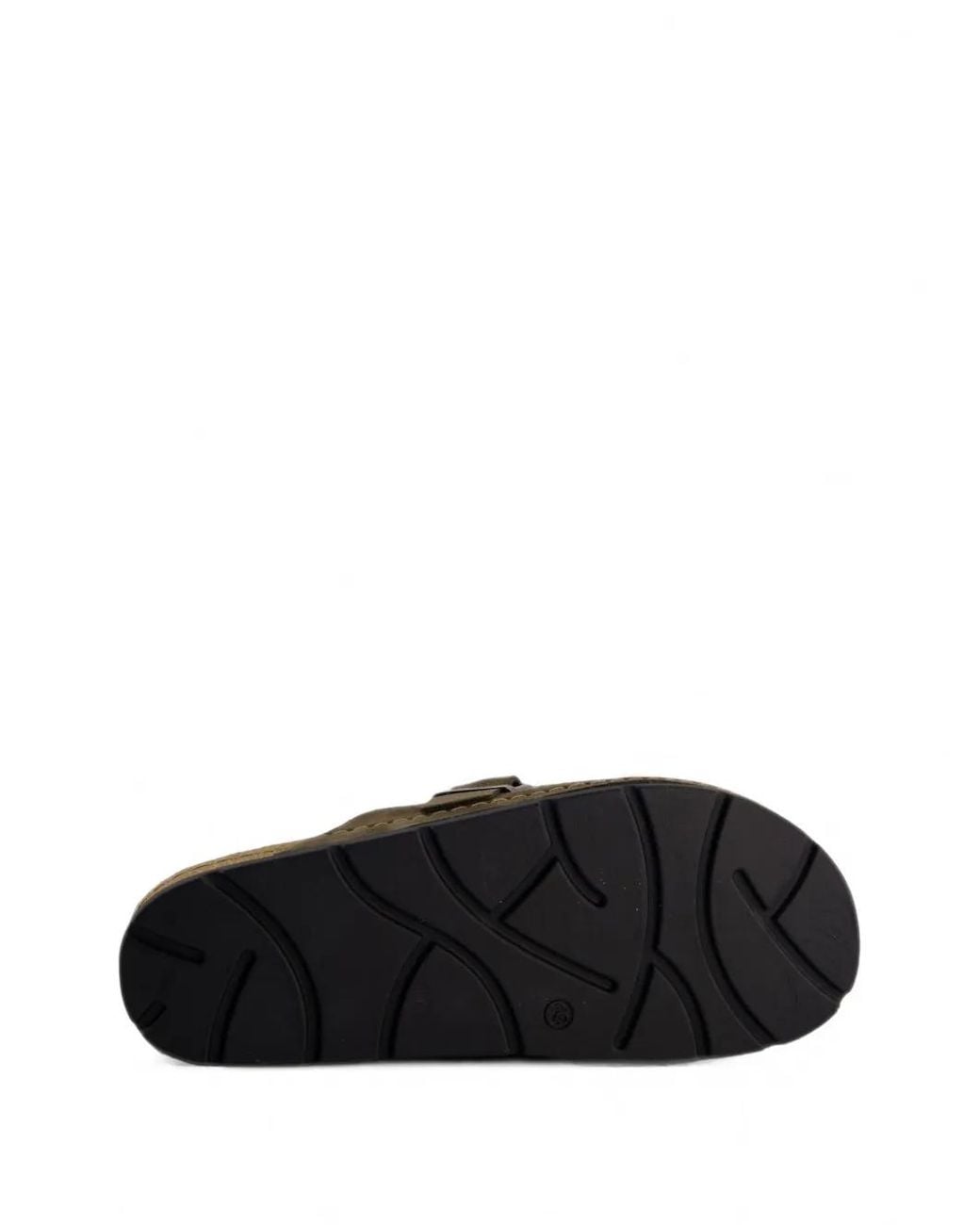 Scholl Brown Bora Buckle-Fastening Mules for men