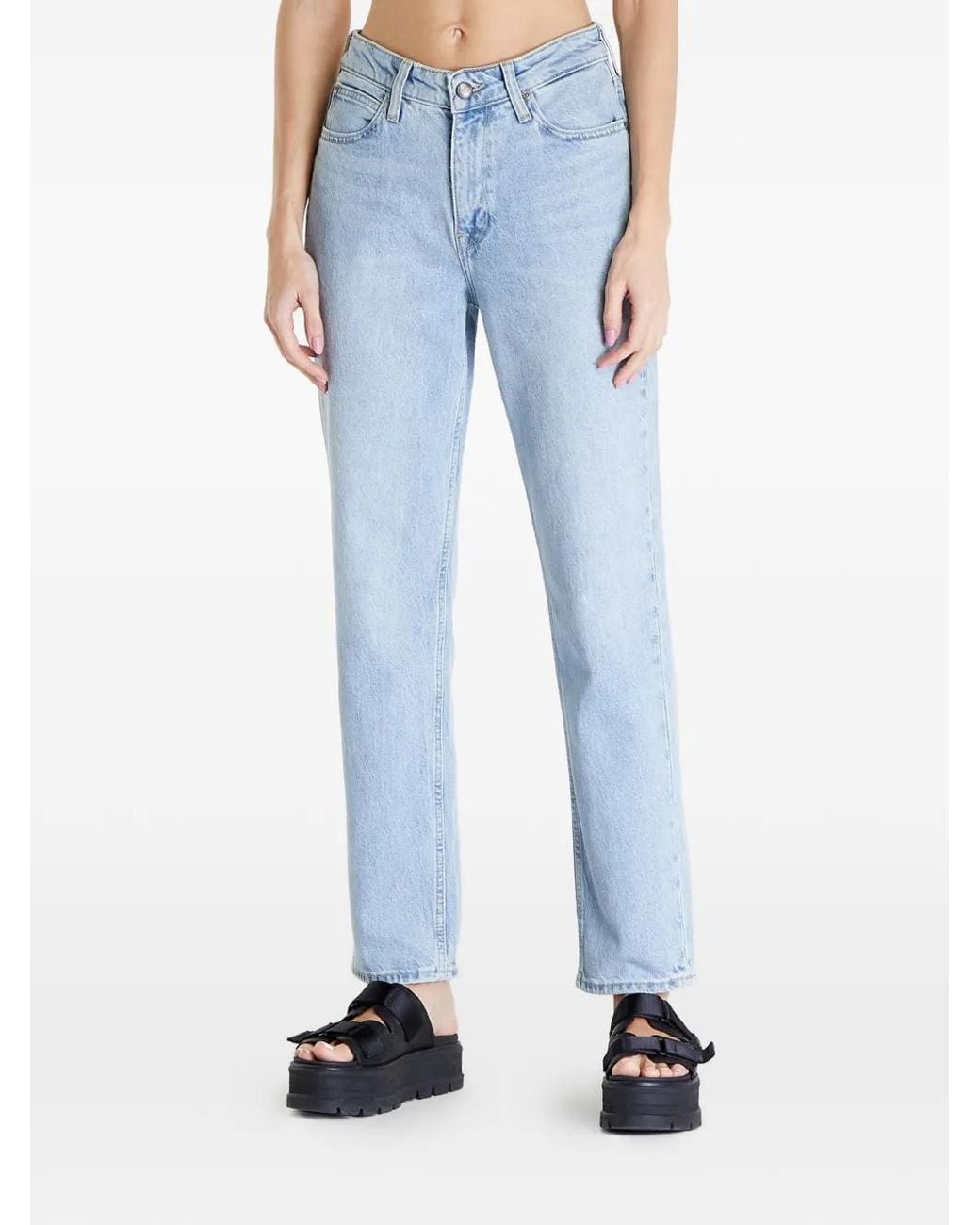 Lee Jeans Blue Carol Acid-Wash Jeans