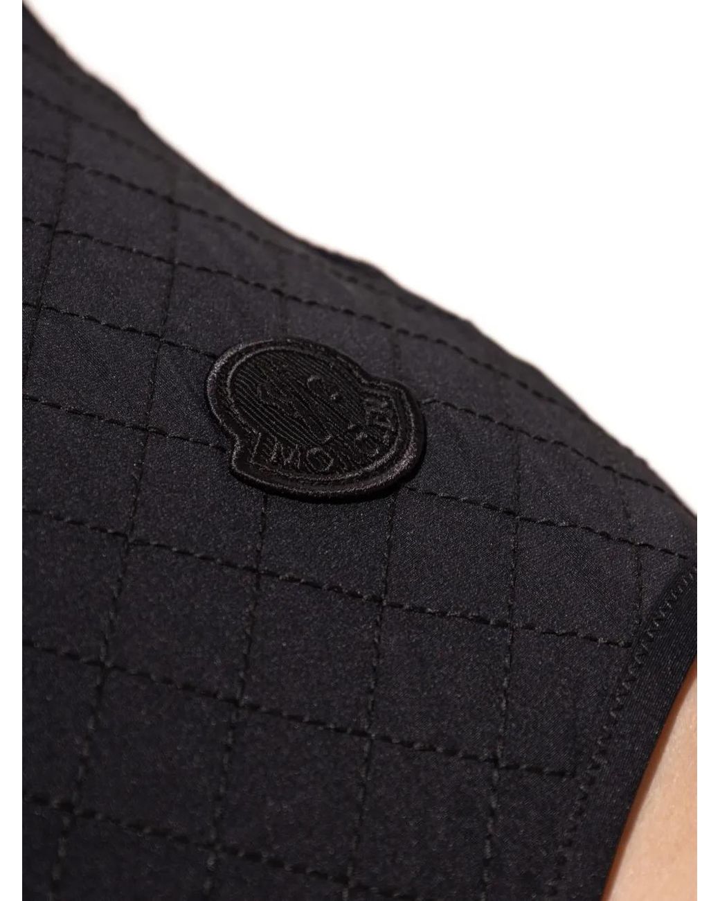 Moncler Black Open-Back Swimsuit