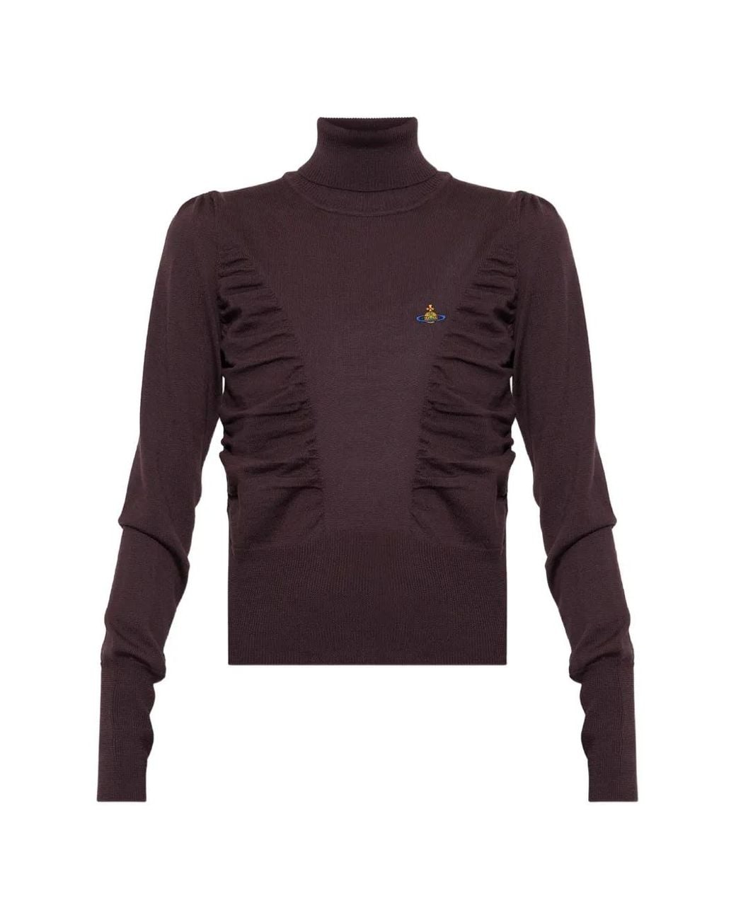 Vivienne Westwood Purple Pamela High-Neck Jumper