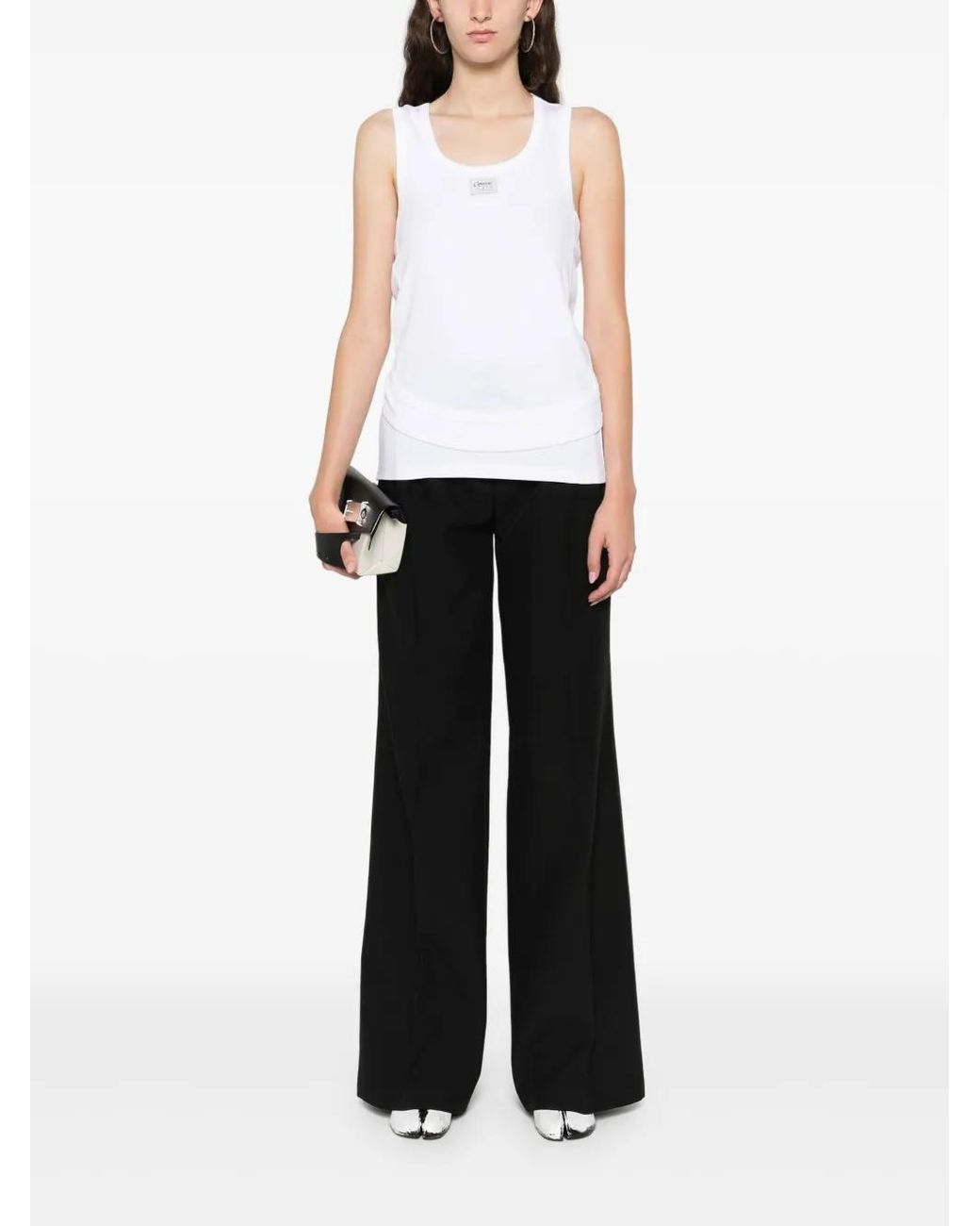 Coperni White Open-Back Tank Top