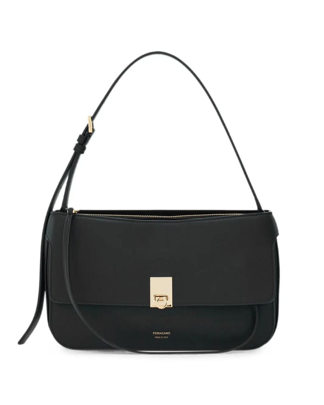 Ferragamo Black Xs Cara Shoulder Bag