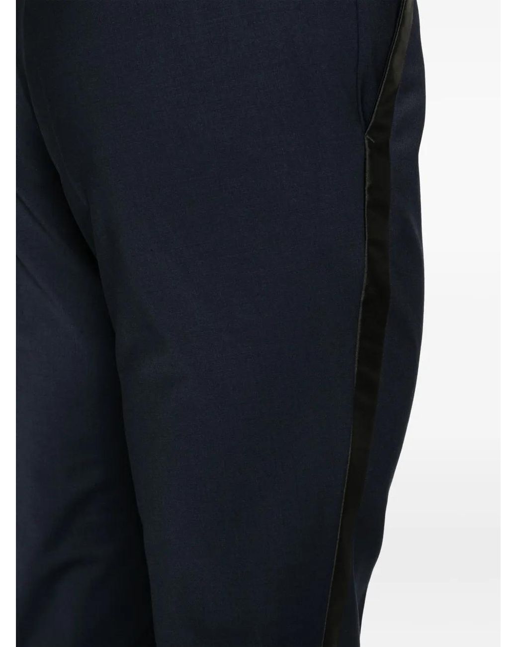 HUGO Blue Tapered-Leg Chino Trousers for men