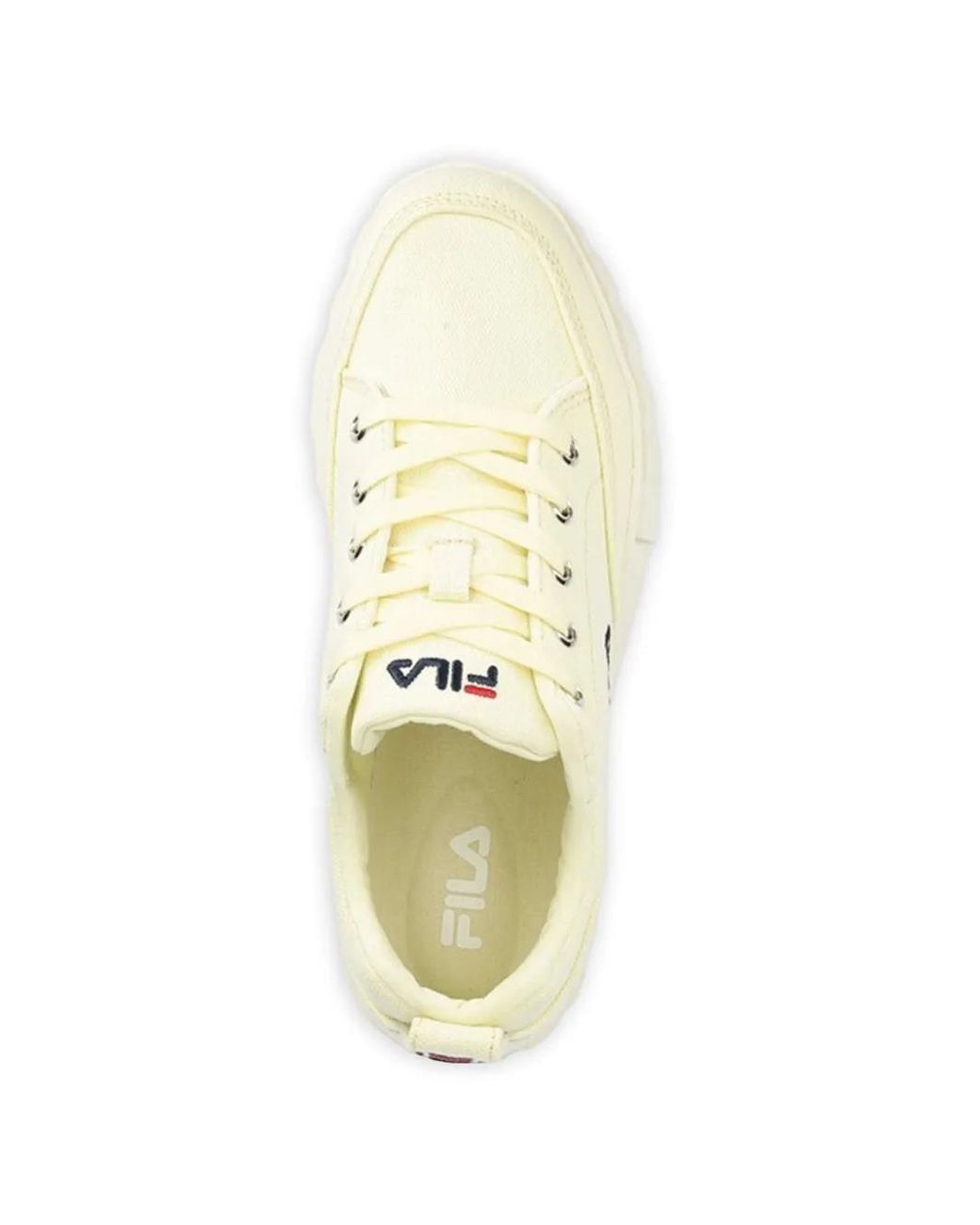 Fila White Logo Platform Sneakers