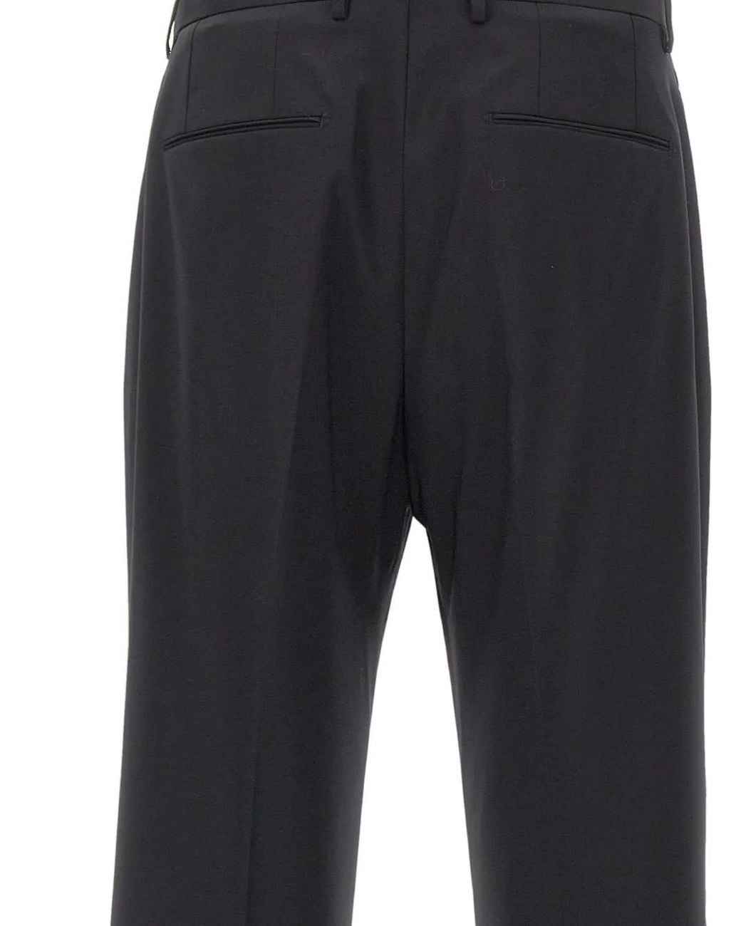 Tagliatore Blue Pressed-Crease Tailored Trousers for men