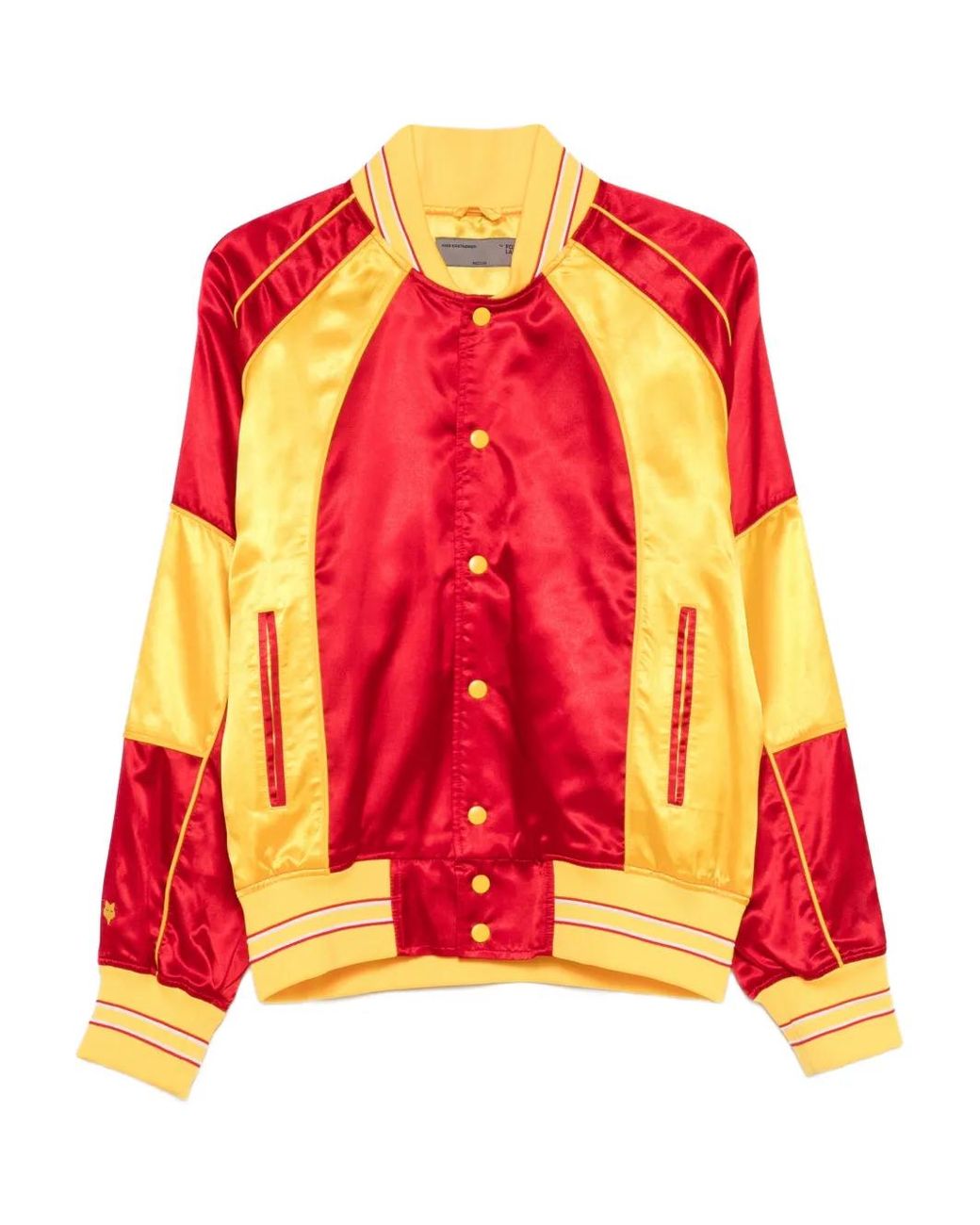 Kiko Kostadinov Pink X Fox Lab Contrast Bomber Jacket for men
